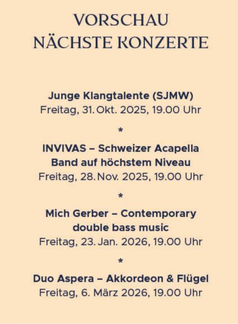 Glanzpunkte im DietschweilerSaal